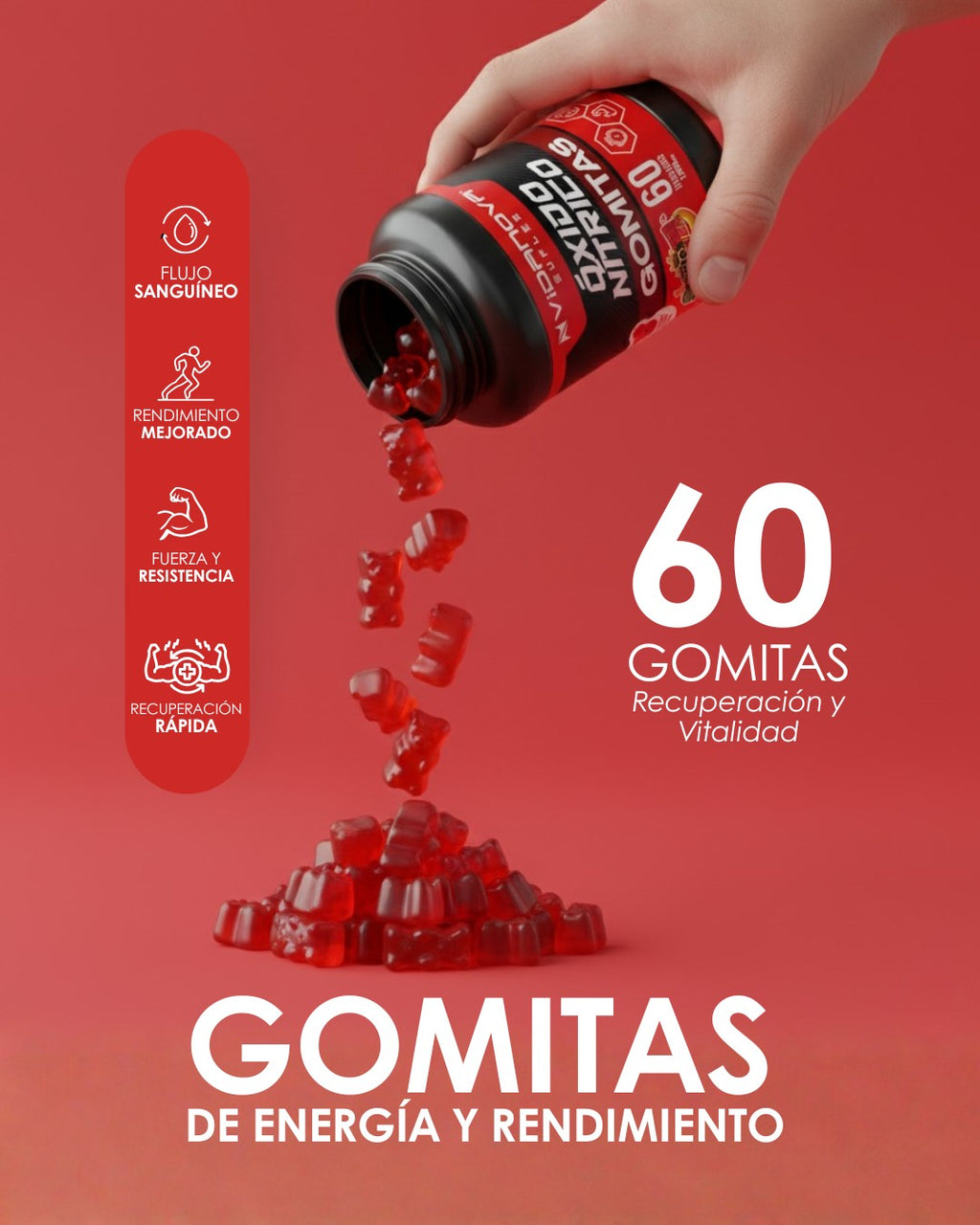 Óxido nítrico en gomitas