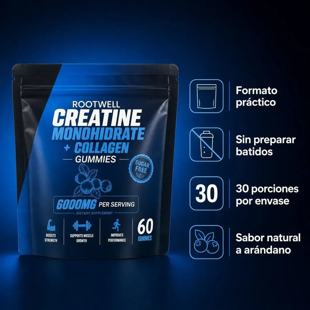 Creatina + colágeno en gomitas