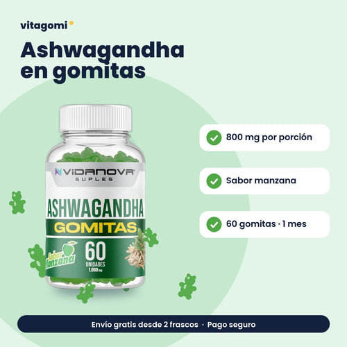 Ashwagandha en gomitas · beneficios