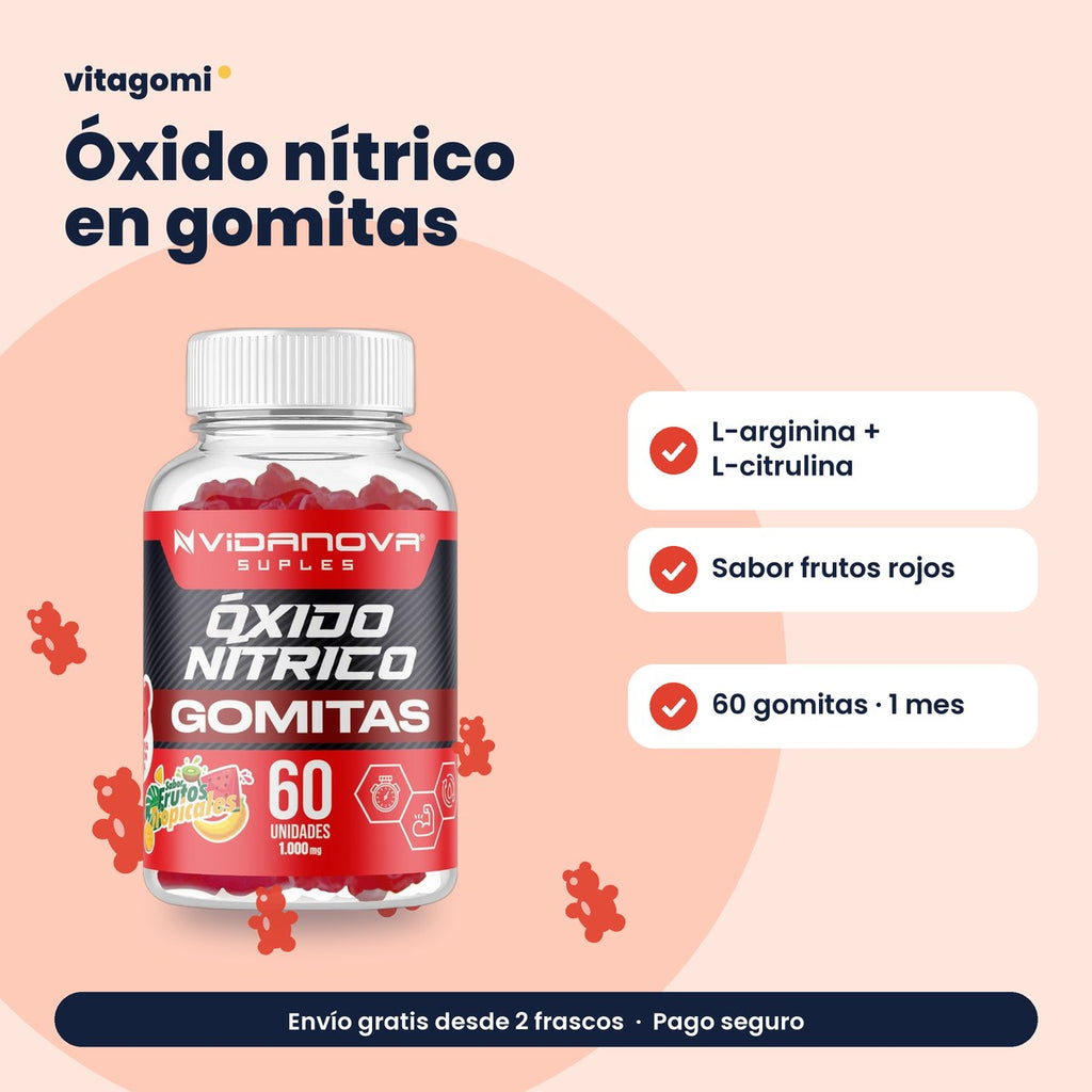Óxido nítrico en gomitas · beneficios